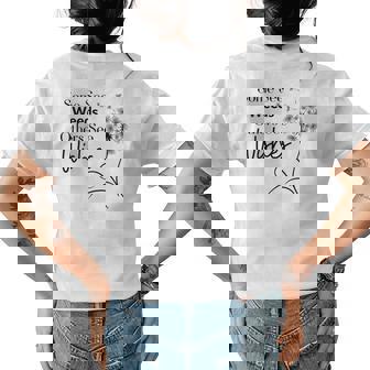 Dandelion Wishes Womens Back Print T-shirt | Mazezy