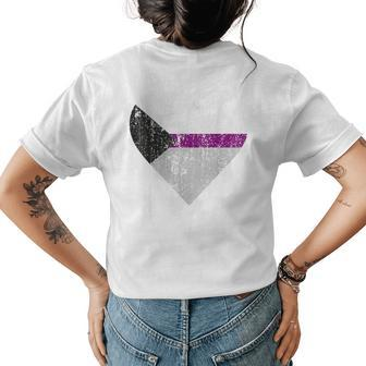 Demisexual Rainbow Flag Pride Transgender Lesbian Lgbt Womens Back Print T-shirt | Mazezy