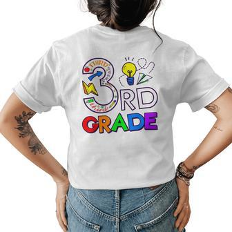 Going To 3Rd Grade Teacher Squad And Third Grade Boys Girls Womens Back Print T-shirt - Monsterry DE