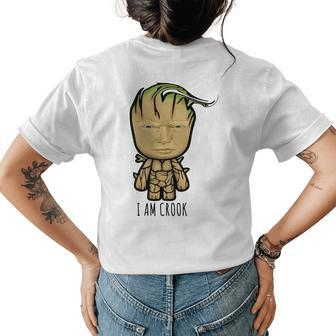 I Am Crook Trump Funny Sarcastic Satirical Political Political Funny Gifts Womens Back Print T-shirt | Mazezy