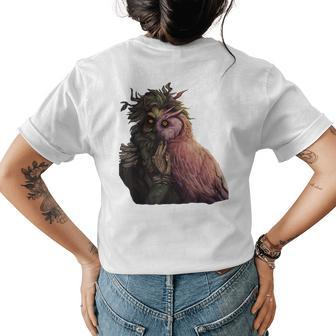 Inscryption Leshy Boss Owl Psychological Card Game Scary Scary Womens T-shirt Back Print | Mazezy