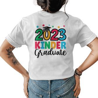 Kindergarten Graduate 2023 Graduation Last Day Of School Womens Back Print T-shirt - Thegiftio UK