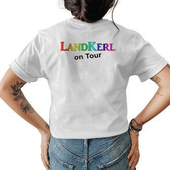 Landkerl Gay Rainbow Csd Pride Sitges Gran Canaria Womens Back Print T-shirt | Mazezy