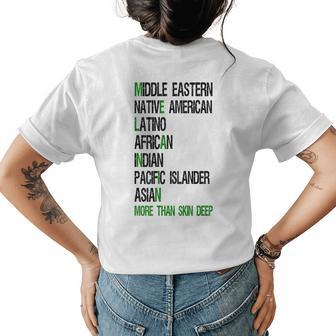 Melanin-More Than Skin Deep Womens Back Print T-shirt - Thegiftio UK