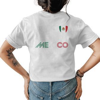 Mexico Flag 14 Mexican Soccer Fan Men Women Boys Girls Kids Womens Back Print T-shirt - Seseable