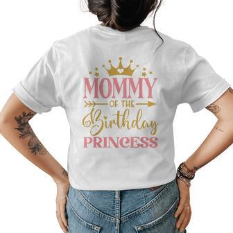 Mommy Of The Birthday For Girl - 1St Birthday Princess Girl Womens Back Print T-shirt - Monsterry DE