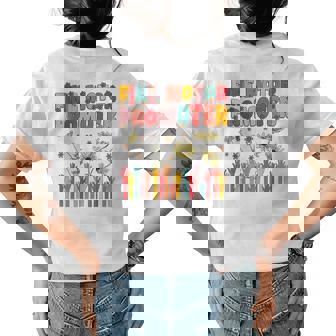 Occupational Therapy Groovy Pediatric Occupational Therapy Womens Back Print T-shirt | Mazezy