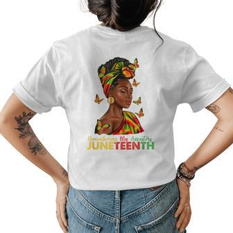 Remembering Ancestors Celebrate Junenth For Women Womens Back Print T-shirt - Seseable