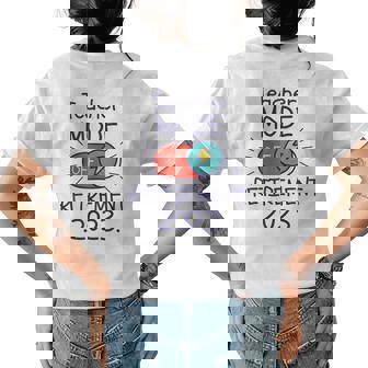 Schools Out Forever Retirement 2023 Retired Teacher Party Women's T-shirt Back Print | Mazezy