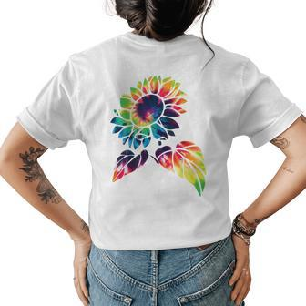Sunflower Festival Summer Floral Perfect Gift Idea For Women Womens Back Print T-shirt | Mazezy