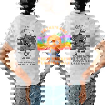 Theres Gay Then Theres Florida Gay Funny Lgbt Pride Rainbow Womens Back Print T-shirt | Mazezy