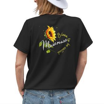 Blessed To Be Called Mawmaw Sunflower Lovers Grandma Gift For Womens Womens Back Print T-shirt | Mazezy