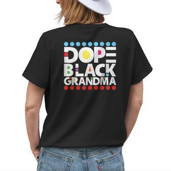 Dope Black Family Junenth 1865 Funny Dope Black Grandma Womens Back Print T-shirt | Mazezy