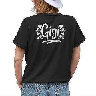 Gigi Grandma Gifts For Grandma Funny Gifts Womens Back Print T-shirt | Mazezy