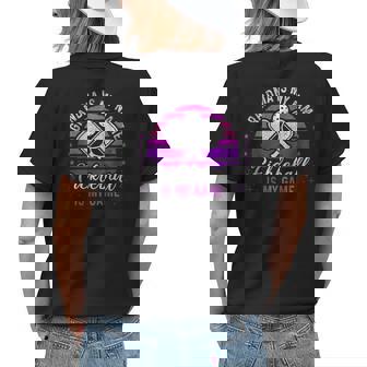 Grandma Is My Name Pickleball Is My Game Pickleball Grandma Womens Back Print T-shirt | Mazezy