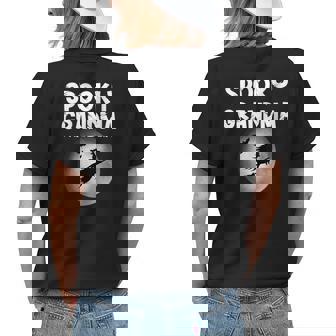 Halloween Spooky Grandma Funny Scary Gifts For Grandmother Womens Back Print T-shirt | Mazezy