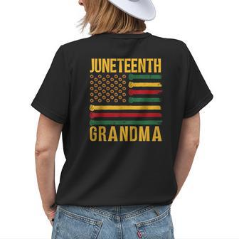 Junenth Grandma Family 1865 African Black Grandmother Nan Womens Back Print T-shirt | Mazezy