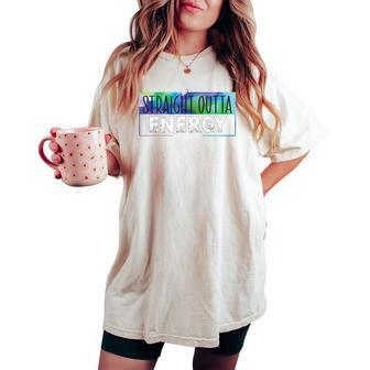 Funny Teacher Life Paraprofessional Straight Outta Energy Women's Oversized Graphic Print Comfort T-shirt - Thegiftio UK