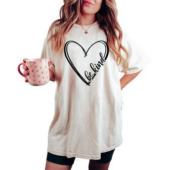 Be Kind Heart Unity Day Orange Kindness Anti Bullying Women's Oversized Comfort T-shirt | Mazezy