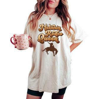 Melanin Rodeo Queen African American Southern Cowgirl Women's Oversized Comfort T-shirt | Mazezy