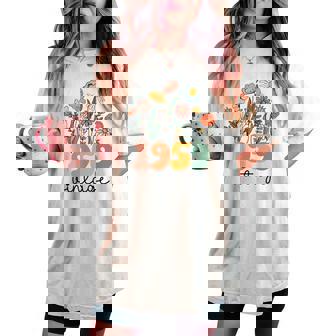 64 Years Old Vintage 1959 64Th Birthday Wildflower Women's Oversized Comfort T-shirt | Mazezy