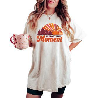 Enjoy The Moment Summer Road Trip Collection Women's Oversized Comfort T-shirt | Mazezy