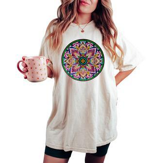 Judith Molina's Mandala Women's Oversized Comfort T-shirt | Mazezy