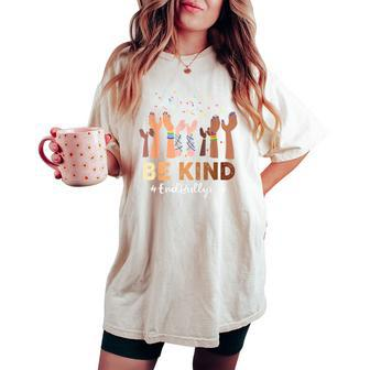 National Unity Day 2023 Orange Anti Bullying Be Kind Women's Oversized Comfort T-shirt - Monsterry DE