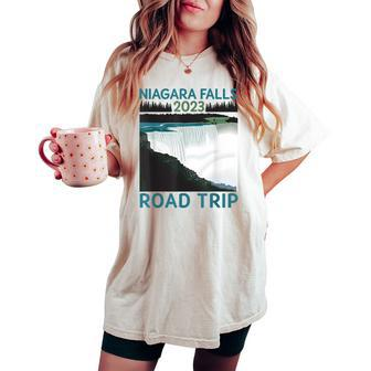 Niagara Falls Road Trip 2023 Summer Vacation Niagara Women's Oversized Comfort T-shirt - Monsterry UK