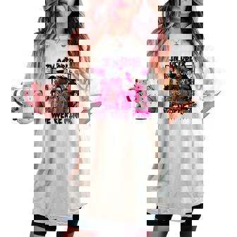 In October We Wear Pink Horror Character Wear Pink Horror Women's Oversized Comfort T-shirt | Mazezy