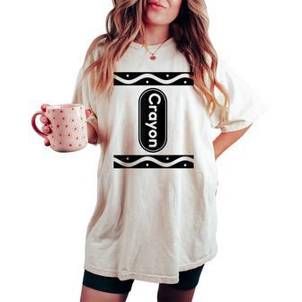 Pick Any Color Crayon Costume Adult Women's Oversized Comfort T-shirt - Monsterry AU