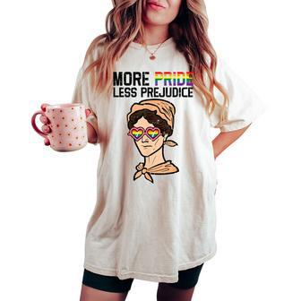 More Pride Less Prejudice Lgbt Gay Lesbian Women's Oversized Comfort T-shirt - Thegiftio UK