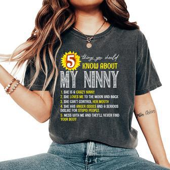 5 Things You Should Know About My Ninny Sunflower Women's Oversized Comfort T-shirt | Mazezy