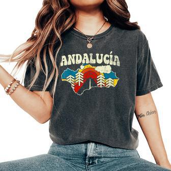 Andalusia Spain Vintage Spanish Community Rainbow Retro 70S Women's Oversized Comfort T-Shirt | Mazezy
