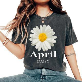 April Daisy Florist Or Gardener Women's Oversized Comfort T-shirt | Mazezy