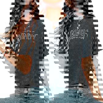 Arkport Retro Vintage State Usa Distressed Women's Oversized Comfort T-Shirt | Mazezy
