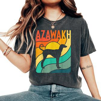 Azawakh Vintage Retro Dog Mom Dad Women's Oversized Comfort T-Shirt | Mazezy