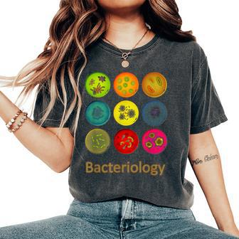 Bacteriology Fun Education For Men Women Dark Women's Oversized Comfort T-Shirt | Mazezy