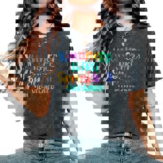 Be Kind Kindness Is Free Sprinkle It Everywhere Summer Girls Women's Oversized Graphic Print Comfort T-shirt - Thegiftio