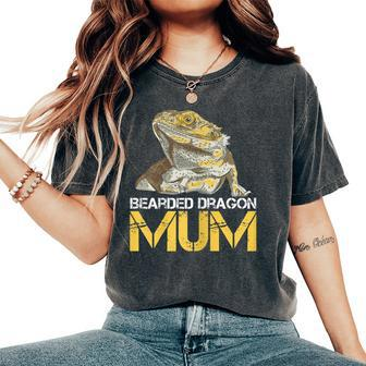 Bearded Dragon Mom Mum Mother Women's Oversized Comfort T-Shirt | Mazezy