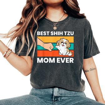 Best Shih Tzu Mom Ever Shih Tzu Women's Oversized Comfort T-Shirt | Mazezy