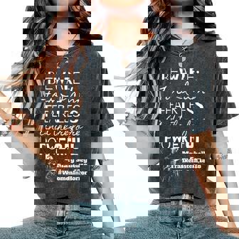 Beware For I Am Fearless Mary Shelley Frankenstein Quote Frankenstein Women's Oversized Comfort T-Shirt | Mazezy