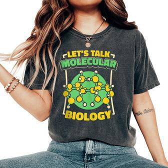 Biology Molecules Science Teacher Molecular Biologist Women's Oversized Comfort T-Shirt | Mazezy