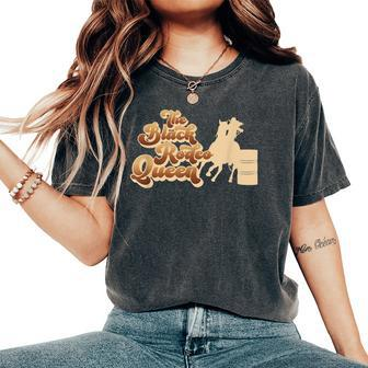 Black Rodeo Queen Barrel Racing African American Cowgirl Women's Oversized Comfort T-shirt | Mazezy