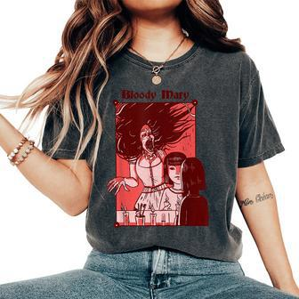 Bloody Mary Horror Games Horror Women's Oversized Comfort T-Shirt | Mazezy