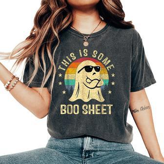 This Is Some Boo Sheet Halloween Ghost Women's Oversized Comfort T-Shirt - Monsterry UK