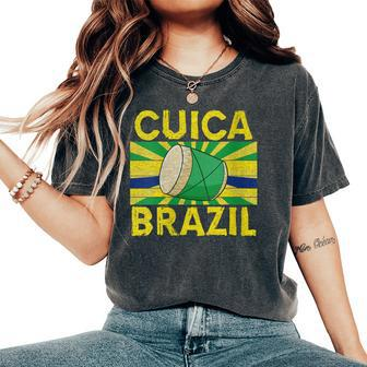 Brazil Cuica Music Percussion Instrument Player Musicial Women's Oversized Comfort T-Shirt | Mazezy