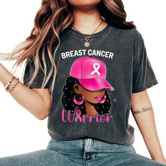 Breast Cancer Warrior Cancer Awareness We Wear Pink Women's Oversized Comfort T-Shirt - Thegiftio UK