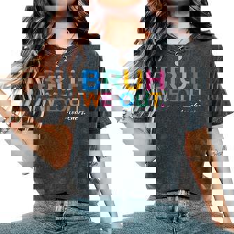 Bruh We Out Teachers End Of Year Teacher Last Day Of School Women's Oversized Graphic Print Comfort T-shirt - Thegiftio UK