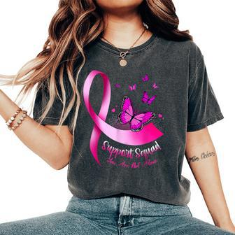 Butterfly Support Squad Breast Cancer Warrior Pink Women's Oversized Comfort T-Shirt - Monsterry AU